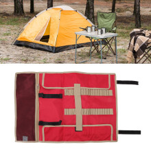 Large Oxford Cloth Camping Tent Nail Bag, 64x44cm, Red