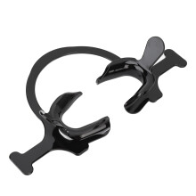 Schwarzer C-Form-Mundöffner Dental Wangenhalter, L Kunststoff Professionelle Kieferorthopädie