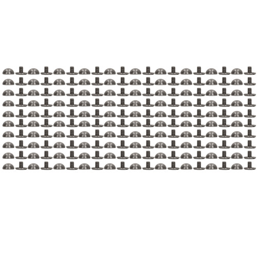 8mm Leather Rivets Kit 100 Sets Hard Alloy Silver Grey Decorative 1
