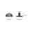 8mm Leather Rivets Kit 100 Sets Hard Alloy Silver Grey Decorative 6
