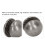 8mm Leather Rivets Kit 100 Sets Hard Alloy Silver Grey Decorative 10
