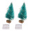 10Pcs Mini Christmas Tree Dollhouse Decor 1:12 with Lights 1