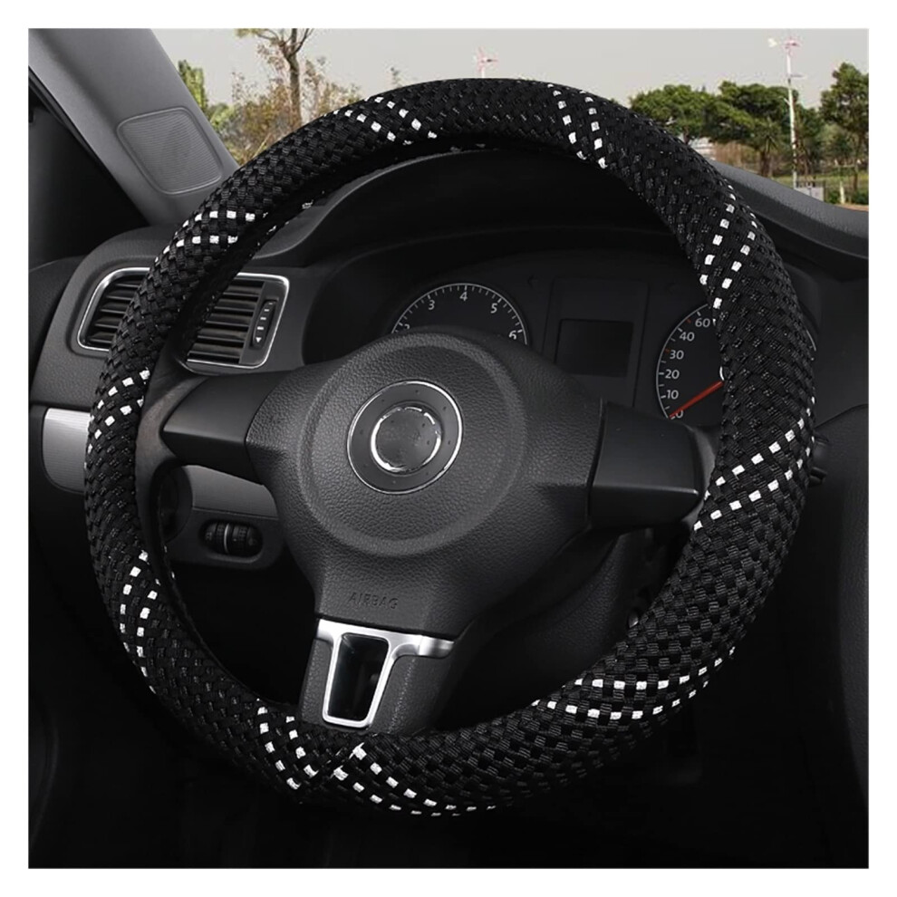 Car Steering Wheel Cover Universal Breathable Ice Silk Sweatproof Comfort Grip Scratch Resistant 9092120387896