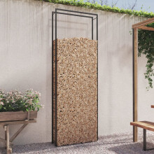 Firewood Rack Matt Black Steel Log Storage Shelf for Indoor Outdoor Use with Durable Frame