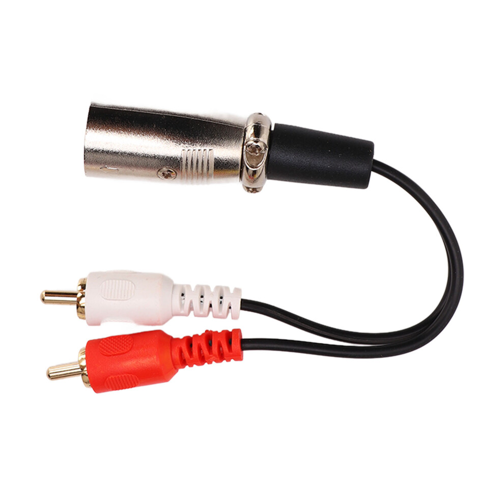Dual Rca To Xlr Cable 15Cm Stereo Audio Adapter For Speakers & Microphones 8741390100346