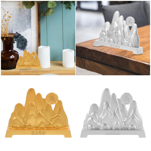 Mountain Figurines Mountain Statues Sculpture-silver mountain 2