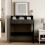 MCC Dressing Table Adjustable LED Mirror Vanity Table Make up Desk and Drawers  Tulsa Black 3