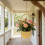 Panier mural en métal antirouille, support de Pot de fleur-Noir 7