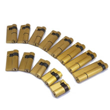 Security CClass Fingerprint Door Lock Cylinder 50mm Copper Anti Drill Pick with 3 Keys