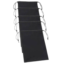 Aufbewahrungsbeutel mit Kordelzug 5er-Pack 15 20 cm Schwarz