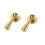 Brass Cabinet Knobs Gold Ring Pendant Drawer Pulls FadeResistant Polished Wardrobe Handles 2 Pcs 1