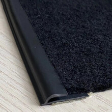 Black Gray Self Adhesive Carpet Edge Trim Strip PVC Transition for Tiles and Flooring Threshold
