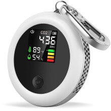 CO2 Detector Air Quality Monitor with Temperature and Humidity Sensor for Indoor Outdoor Use