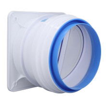 Backdraft-Ventil 160-200 mm Luftstromstopper ABS Edelstahl Silikon