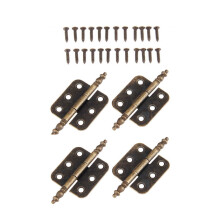 70 x 35mm Stainless Steel Cabinet Hinges with Screws, Antique Bronze Butt Hinges for Furniture Doors
