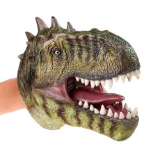 Giganotosaurus Dinosaur Hand Puppet with Movable Mouth, Realistic Design Toy for Kids Birthday