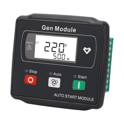 Generator Auto Start Controller with LCD Display, Genset Control Module for Engine 15‑360V