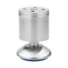 Adjustable Stainless Steel Cabinet Legs Set of 4, 50mm Diameter, Heavy Duty, Modern Polished Finish