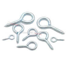 Eye Screws Zinc Plated for Wood, Carbon Steel Eyebolt Hooks Secure Hanging, 5pcs 59mm