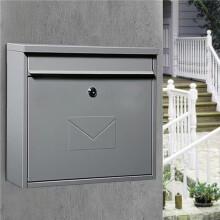 Wall Mount Mailbox Galvanized Steel Large Capacity Lockable Weatherproof for Home or Garden