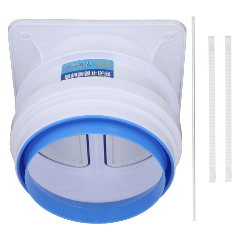 Backdraft-Ventil 160-200 mm Luftstromstopper ABS Edelstahl Silikon 1