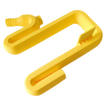 Bucket Overflow Pipe Hose Auto Drain & Fill Rainwater-Yellow