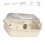 Travel Friendly Handheld Hamster Cage Double Layer Light-White 1