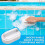 2Pieces Cleaning Brush with Soft Scrub Pad Bath Pool Scrubber 5