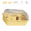 Durability Plastic Hamster Cage Double Layer Portable-Yellow 1