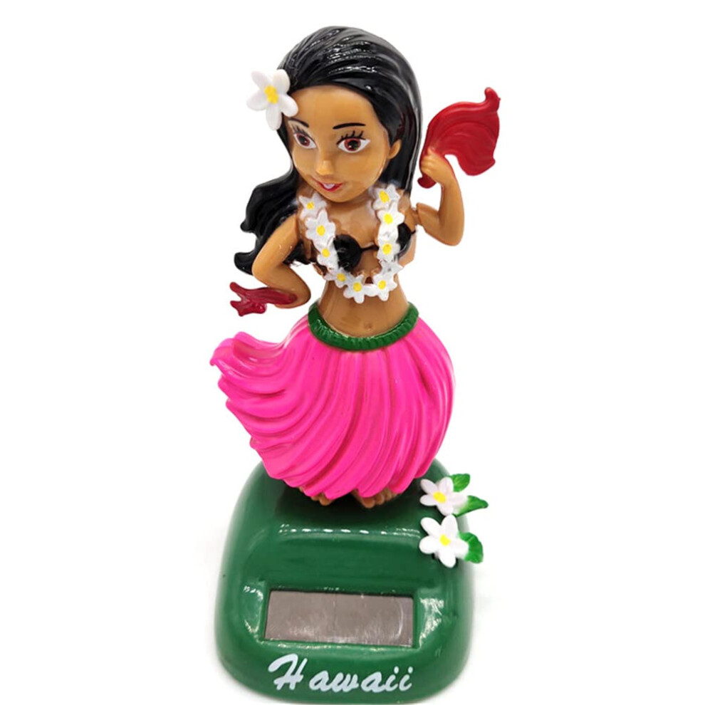 Solar Dancing Hula Girl Dashboard Toy With Solar Powered Motion Hawaii Car Ornament 11Cm 9455672880695