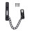 Stainless Steel Door Chain Lock AntiTheft Security for Home Hotel Black Durable Thick Chain 1