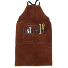 Leather Protective Smock For Barbecue And Welding With Multiple