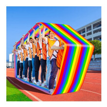 Adult 6M Team Building Roll Mat for Outdoor Group Race, Cooperative School and Family Games