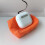 Moderne oortelefoon-displaystandaard Schattig-Oranje 2