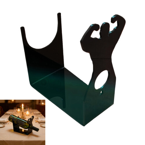 Multipurpose Acrylic Holder for Wine Bottle Desktop-Two pack 2