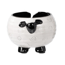 Large Ceramic Sheep Shaped Yarn Bowl for Crochet and Knitting, Tangle Heavyweight Design