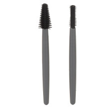 Grey Silicone Eyelash Brush Set Reusable Dustproof Container for Makeup