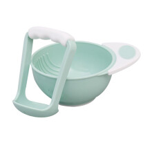Baby Food Masher Bowl with Handle for Quick Mashing and Texture Control, Toddler Feeding Bowl Set