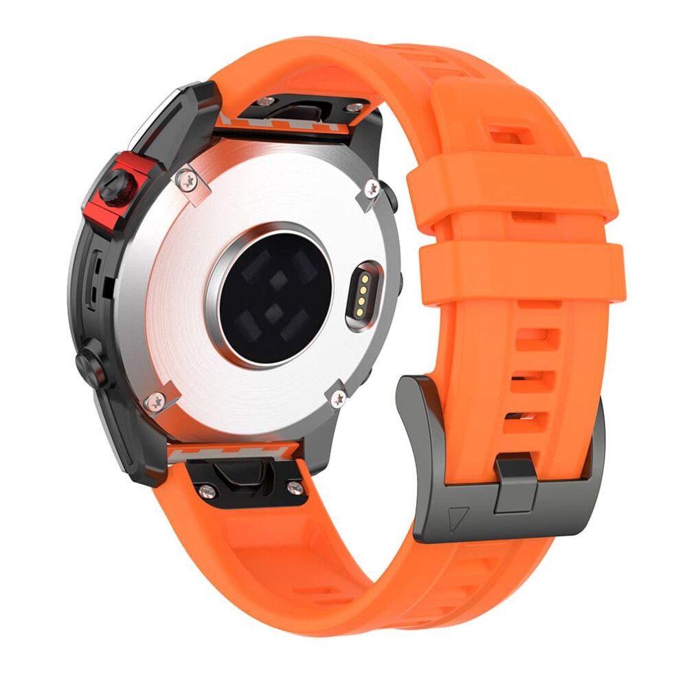 22Mm Waterproof Silicone Watch Band For Garmin Fenix 6 Outdoor Sports And Secure Fit 9092120390711