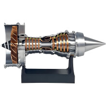 TR900 Turbofan Engine Model 28cm Replica with Accurate Detailing for Desktop Display and Aviation Fans