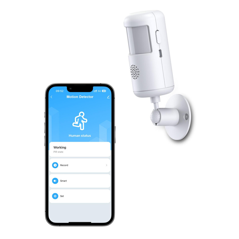 Wifi Motion Sensor Alarm With Siren, Smart Pir Detector For Home Security, Compatible With Alexa And Google 9455672881661