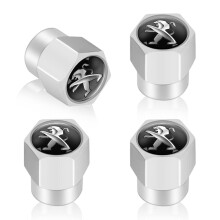 Tire Valve Stem Caps Alloy Corrosion Resistant LeakProof Sporty Finish for Cars and Peugeot