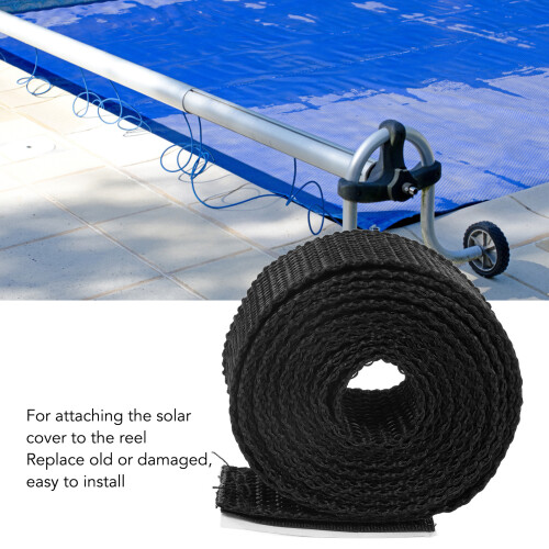 8 Sets Pool Solar Cover Reel Attachment Kit, 183cm Rope, Plastic 2