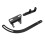SBC SWP Alternator Bracket Set Black 3pc Steel 18