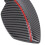 360 Rotation Motorcycle Rear View Mirror, Red, 8mm Base 3