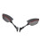 360 Rotation Motorcycle Rear View Mirror, Red, 8mm Base 7