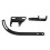SBC SWP Alternator Bracket Set Black 3pc Steel 7