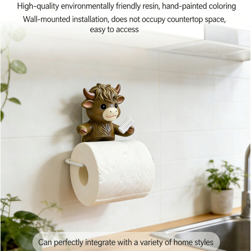 Wall Mounted Toilet Roll Holder for Bathroom,Kitchen Rustics-1 2