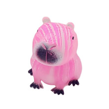 Unieke Axolotl Capybara vorm knijpstressbal glittereffect-I