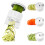 Convenient 5 Color ABS Multifunctional Steel Spiralizer-White 1